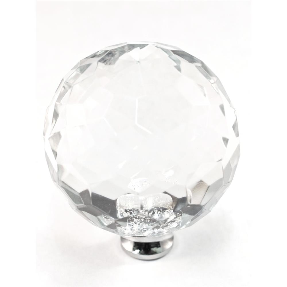 Cal Crystal M45 Crystal Excel ROUND KNOB in Polished Chrome